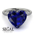Heart Shape Sapphire Ring - Noelle No. 15